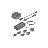 External Dual Bay Charger with Power Adapter, Connectors redirect to product page